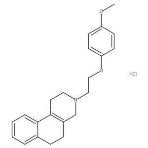 3-[2-(4-methoxyphenoxy)ethyl]-1H,2H,3H,4H,5H,6H-benzo[f]isoquinoline hydrochloride Structure