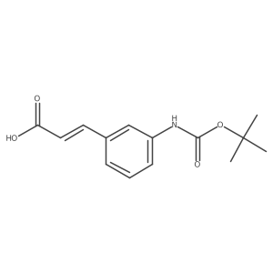 (2E)-3-(3-{[(tert-butoxy)carbonyl]amino}phenyl)prop-2-enoic acid Structure