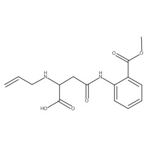 2-(Allylamino)-4-((2-(methoxycarbonyl)phenyl)amino)-4-oxobutanoic acid结构式
