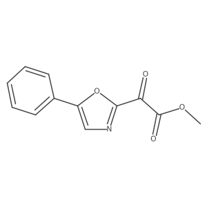 Methyl 2-oxo-2-(5-phenyl-1,3-oxazol-2-yl)acetate结构式
