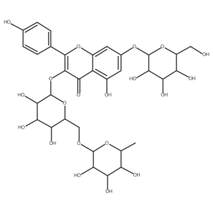 Kaempferol 3-rutinoside 7-galactoside结构式