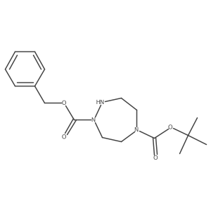 1-Benzyl 5-tert-butyl 1,2,5-triazepane-1,5-dicarboxylate Structure