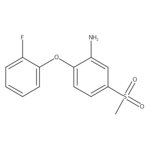 2-(2-Fluorophenoxy)-5-(methylsulfonyl)aniline Structure