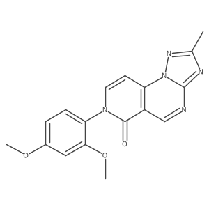 COc1ccc(-n2ccc3c(cnc4nc(C)nn43)c2=O)c(OC)c1结构式