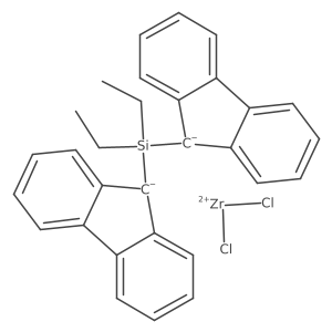 [(Diethylsilylene)-bis(fluoren-9-yl)]zirconium(IV) dichloride结构式