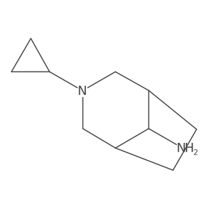 3-Cyclopropyl-3-azabicyclo[3.2.1]octan-8-amine结构式