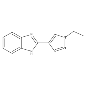 2-(1-ethyl-1H-pyrazol-4-yl)-1H-benzimidazole结构式
