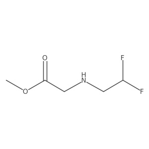 Methyl 2-[(2,2-difluoroethyl)amino]acetate Structure