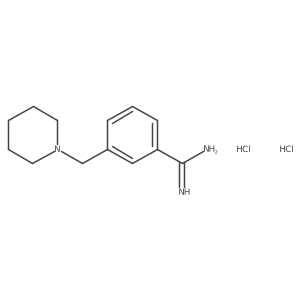 3-(Piperidin-1-ylmethyl)benzene-1-carboximidamide dihydrochloride结构式
