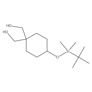 [4-(tert-Butyl-dimethyl-silanyloxy)-1-hydroxymethyl-cyclohexyl]-methanol结构式