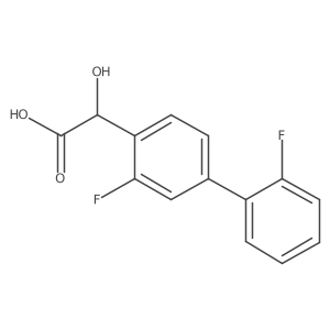 2-[2-Fluoro-4-(2-fluorophenyl)phenyl]-2-hydroxyacetic acid Structure