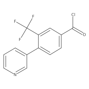 4-Pyridin-3-yl-3-(trifluoromethyl)benzoyl chloride Structure