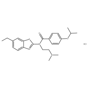 N-(2-(dimethylamino)ethyl)-N-(6-ethylbenzo[d]thiazol-2-yl)-4-isopropoxybenzamide hydrochloride Structure