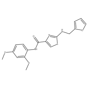 N-(2,4-dimethoxyphenyl)-2-[(2-furylmethyl)amino]-1,3-thiazole-4-carboxamide Structure