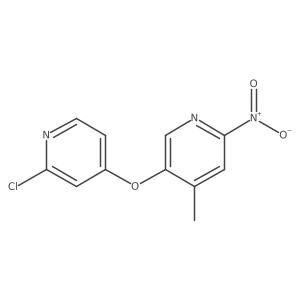 2-Chloro-4-(4-methyl-6-nitropyridin-3-yloxy)pyridine结构式