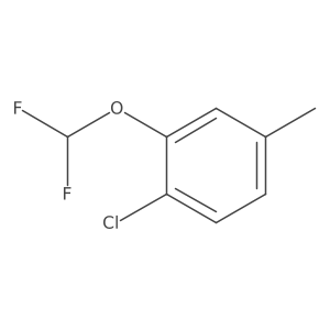 1-Chloro-2-(difluoromethoxy)-4-methylbenzene结构式