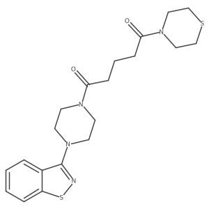 1-[4-(1,2-Benzothiazol-3-yl)piperazin-1-yl]-5-(thiomorpholin-4-yl)pentane-1,5-dione Structure