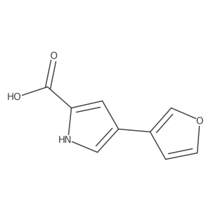4-(furan-3-yl)-1H-pyrrole-2-carboxylic acid结构式