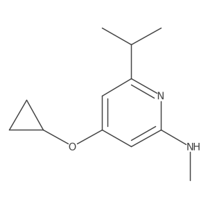 4-Cyclopropoxy-6-isopropyl-N-methylpyridin-2-amine Structure