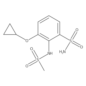 3-Cyclopropoxy-2-(methylsulfonamido)benzenesulfonamide Structure