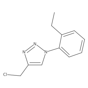 4-(chloromethyl)-1-(2-ethylphenyl)-1H-1,2,3-triazole结构式