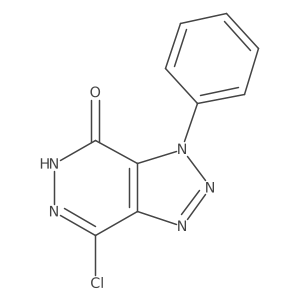 7-Chloro-3,5-dihydro-3-phenyl-4H-1,2,3-triazolo[4,5-d]pyridazin-4-one结构式