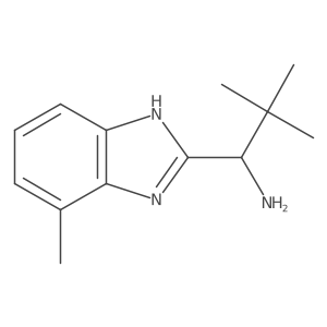1h-Benzimidazole-2-methanamine,a-(1,1-dimethylethyl)-7-methyl- Structure