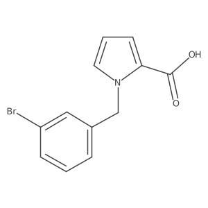 1-[(3-bromophenyl)methyl]-1H-pyrrole-2-carboxylic acid Structure
