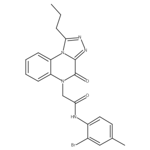 N-(2-bromo-4-methylphenyl)-2-{4-oxo-1-propyl-4H,5H-[1,2,4]triazolo[4,3-a]quinoxalin-5-yl}acetamide Structure