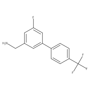 (5-Fluoro-4'-(trifluoromethyl)-[1,1'-biphenyl]-3-yl)methanamine Structure