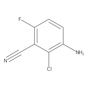 3-Amino-2-chloro-6-fluorobenzonitrile Structure