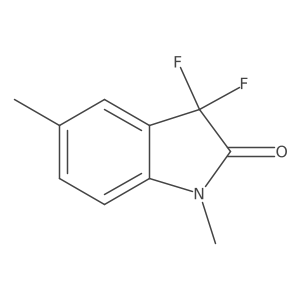 3,3-Difluoro-1,5-dimethylindol-2-one结构式