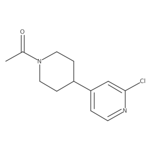 1-(4-(2-Chloropyridin-4-yl)piperidin-1-yl)ethanone Structure