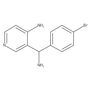 3-Pyridinemethanamine, 4-amino-I+/--(4-bromophenyl)- Structure
