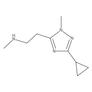 2-(3-Cyclopropyl-1-methyl-1h-1,2,4-triazol-5-yl)-N-methylethan-1-amine Structure
