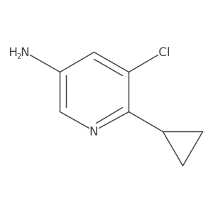 5-Chloro-6-cyclopropylpyridin-3-amine结构式