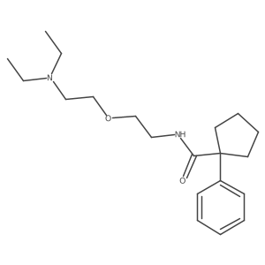 N-[2-[2-(Diethylamino)ethoxy]ethyl]-1-phenylcyclopentanecarboxamide结构式