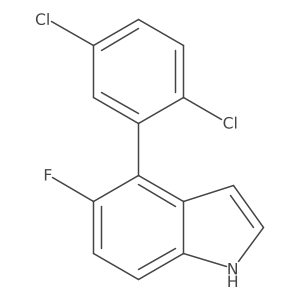 4-(2,5-Dichlorophenyl)-5-fluoro-1H-indole Structure