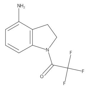 1-(4-amino-2,3-dihydro-1H-indol-1-yl)-2,2,2-trifluoroethan-1-one结构式