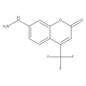 7-Hydrazinyl-4-(trifluoromethyl)chromen-2-one结构式
