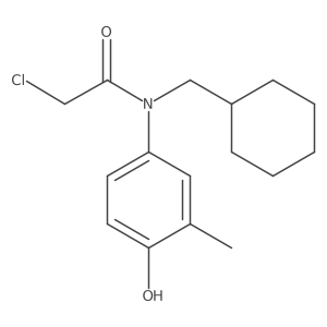 2-Chloro-N-(cyclohexylmethyl)-N-(4-hydroxy-3-methylphenyl)acetamide Structure