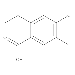 4-Chloro-2-ethyl-5-iodobenzoic acid Structure