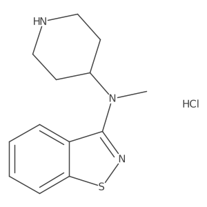 N-methyl-N-(piperidin-4-yl)benzo[d]isothiazol-3-amine hydrochloride Structure