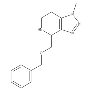 4-((Benzyloxy)methyl)-1-methyl-4,5,6,7-tetrahydro-1H-[1,2,3]triazolo[4,5-c]pyridine结构式