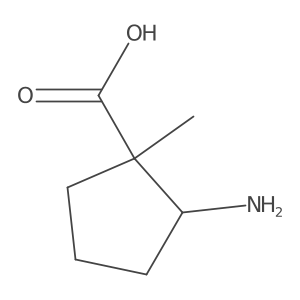 2-Amino-1-methylcyclopentane-1-carboxylic acid结构式