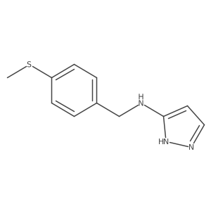 n-(4-(Methylthio)benzyl)-1h-pyrazol-3-amine Structure