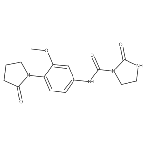 N-[3-Methoxy-4-(2-oxopyrrolidin-1-YL)phenyl]-2-oxoimidazolidine-1-carboxamide Structure