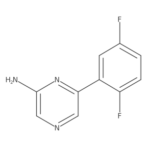 6-(2,5-Difluorophenyl)pyrazin-2-amine Structure