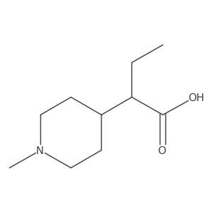 2-(1-Methylpiperidin-4-yl)butanoic acid Structure