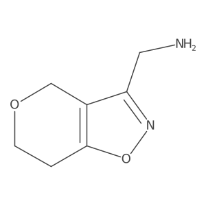 6,7-Dihydro-4H-pyrano[3,4-d][1,2]oxazol-3-ylmethanamine结构式